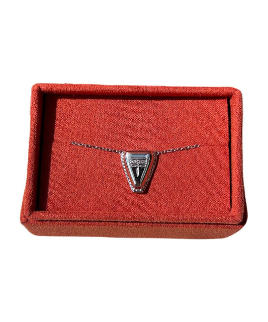 Women's Silver Necklace With A Snip Toe Boot Pendant
