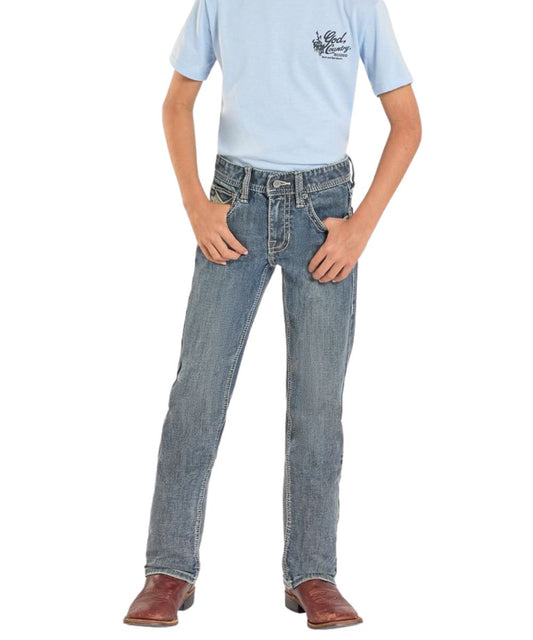 Rock & Roll Denim Boys' ReFlex Revolver Straight Jean