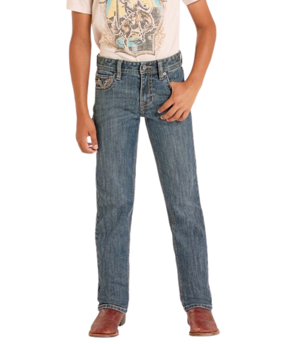 Boy's Slim Straight Leg Revolver Jean With A Mid Rise
