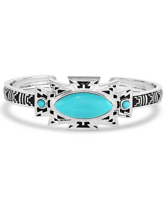 Montana Silversmiths Women's Ocean Storm Cloud Cuff Bracelet
