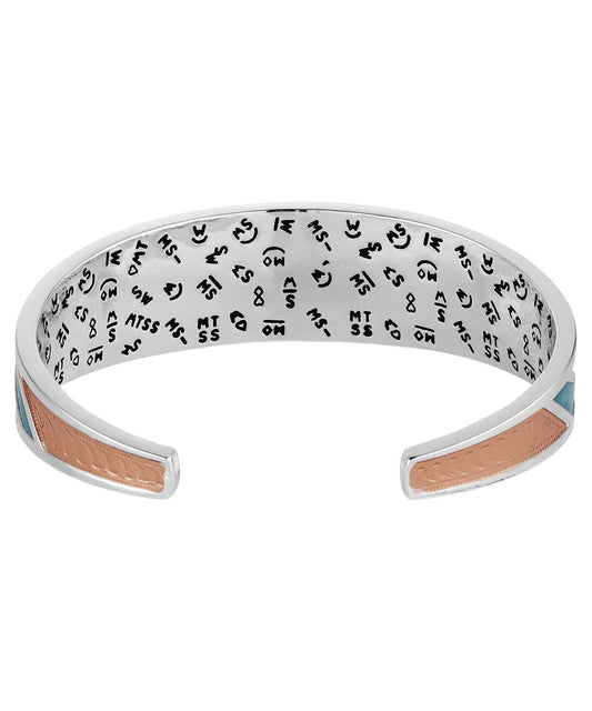 Back Side Of The One Size Fits Most Women's Cuff Bracelet