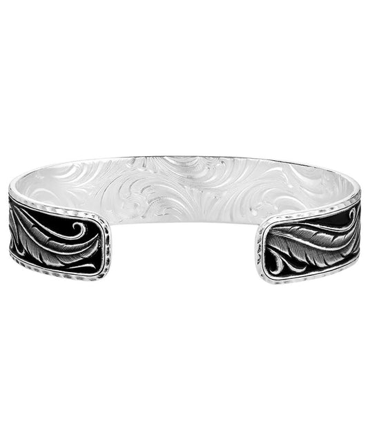 Back view of the women's cuff bracelet