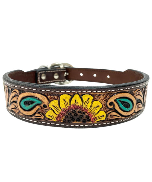 Bar H Equine Bonnie Blossom Sunflower Dog Collar