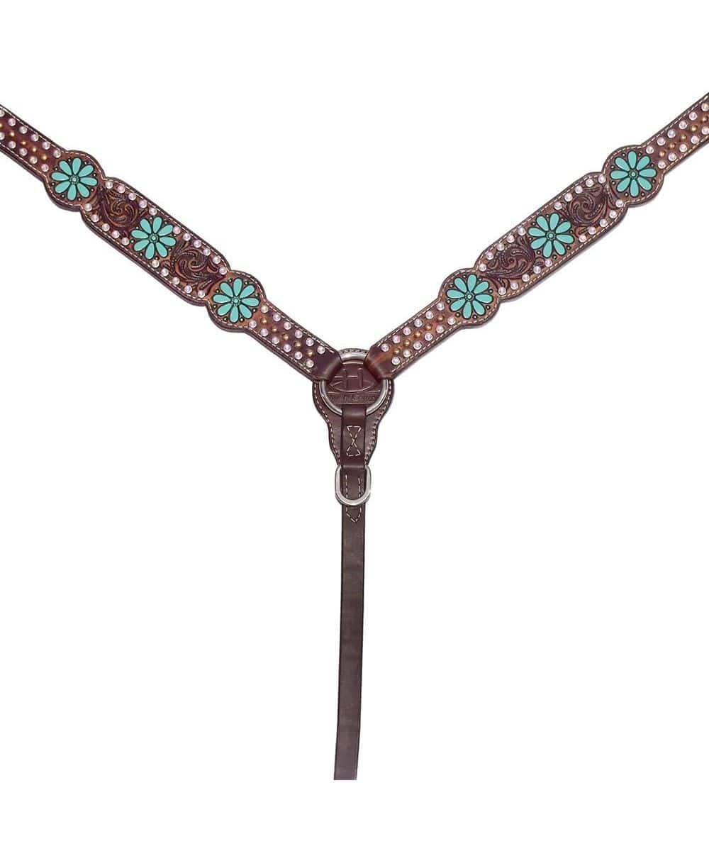 Bar H Equine Berry Floral Breast Collar