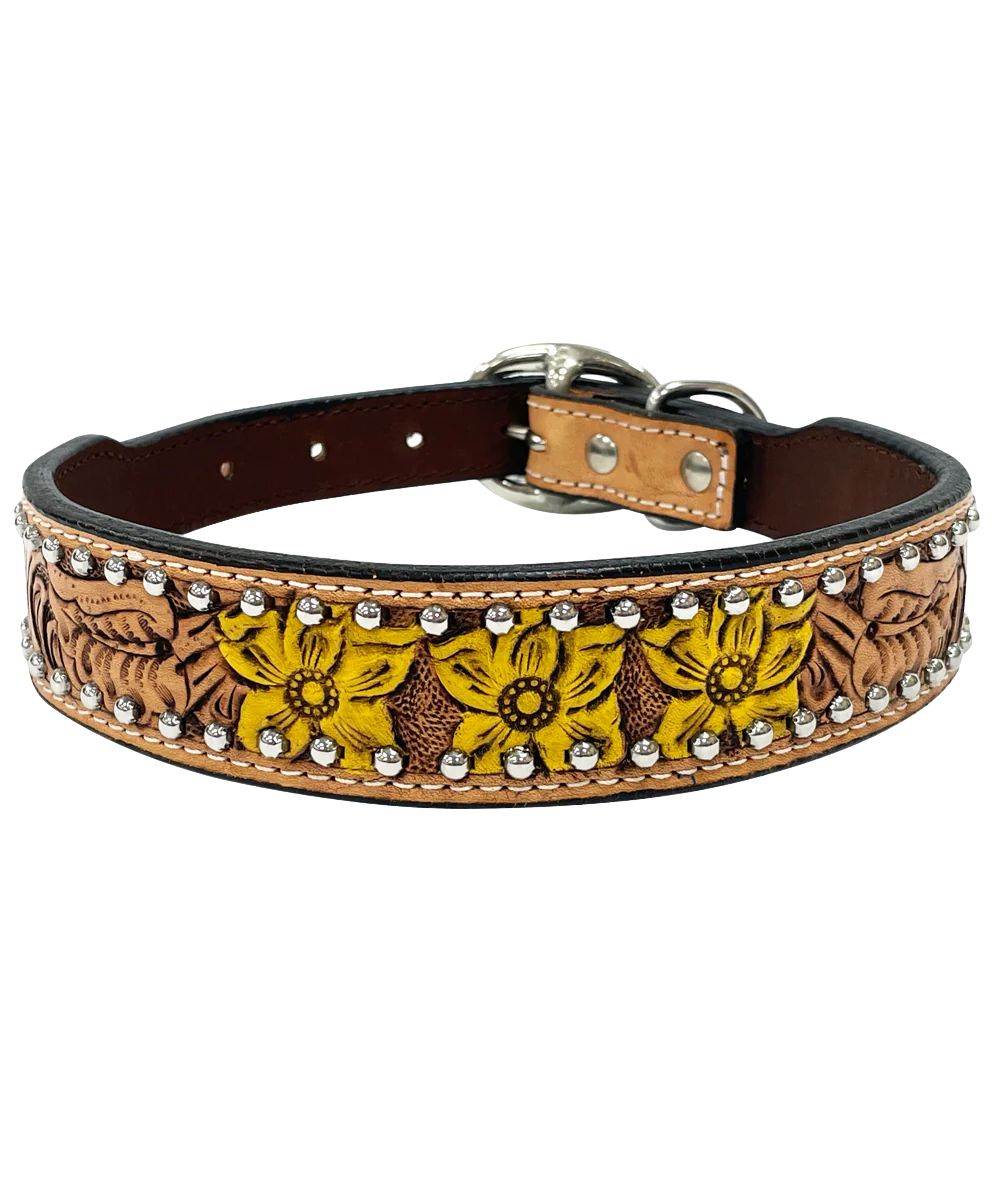 Bar H Equine Floral Dog Collar