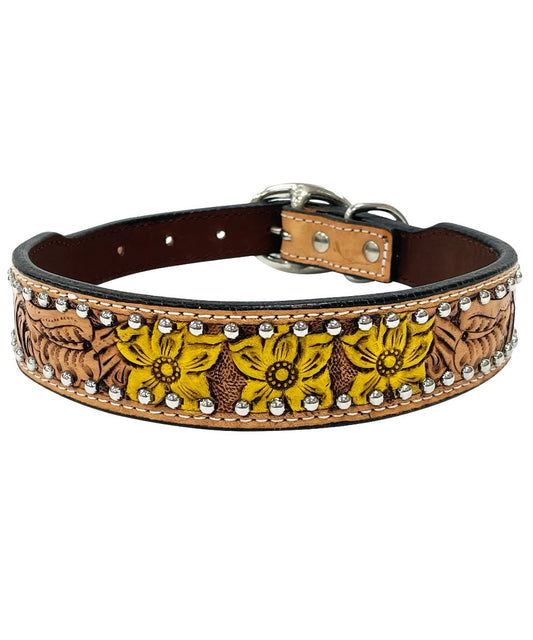 Bar H Equine Floral Dog Collar