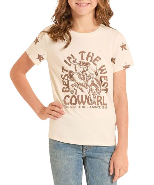 Rock & Roll Cowgirl Girls' Best In The West Tee