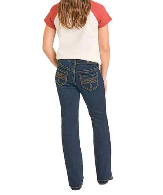Five Pocket Styling With Contrast Boot Stitched Back Pockets