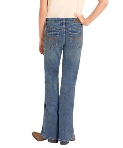 Girl's Mid Rise Boot Cut Jean