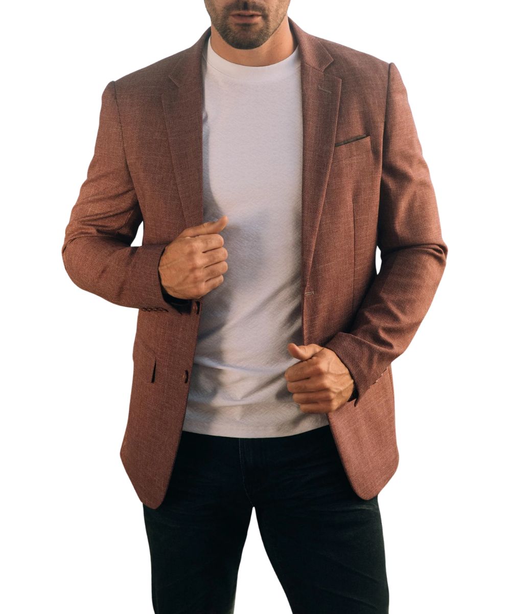 Platini Men's Red Date Night Blazer