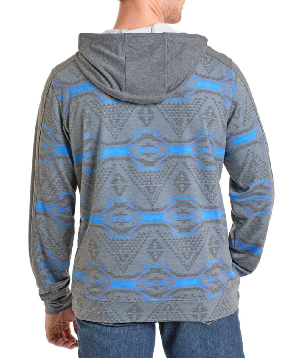 Rock & Roll Cowboy Men's Aztec Performance Hoodie