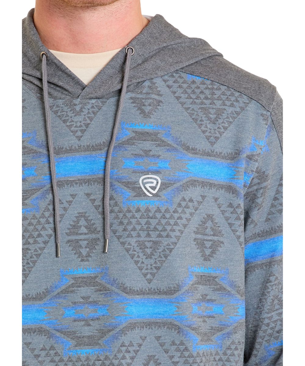 Rock & Roll Cowboy Men's Aztec Performance Hoodie