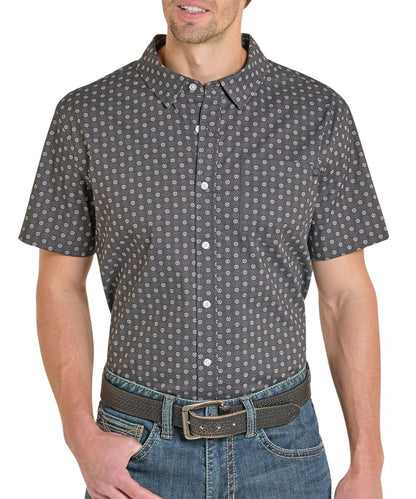 Rock & Roll Cowboy Men's Tek Western Button Down Shirt