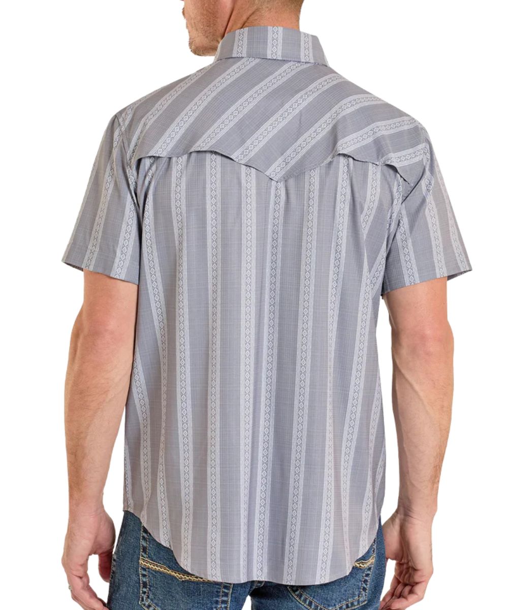 Rock & Roll Cowboy Men's Tek Western Snap Shirt
