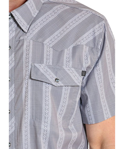 Rock & Roll Cowboy Men's Tek Western Snap Shirt