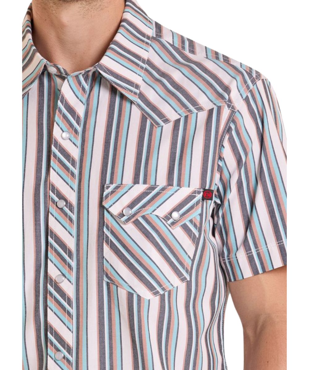 Sawtooth Snap Flap Chest Pockets And Single Point Front Yokes