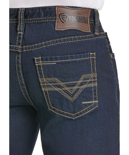 Rock & Roll Denim Men's Double Barrel Boot Cut Jean