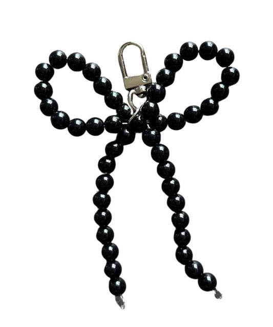 BOW PURSE CHARM-black ! desc :  ! caption :