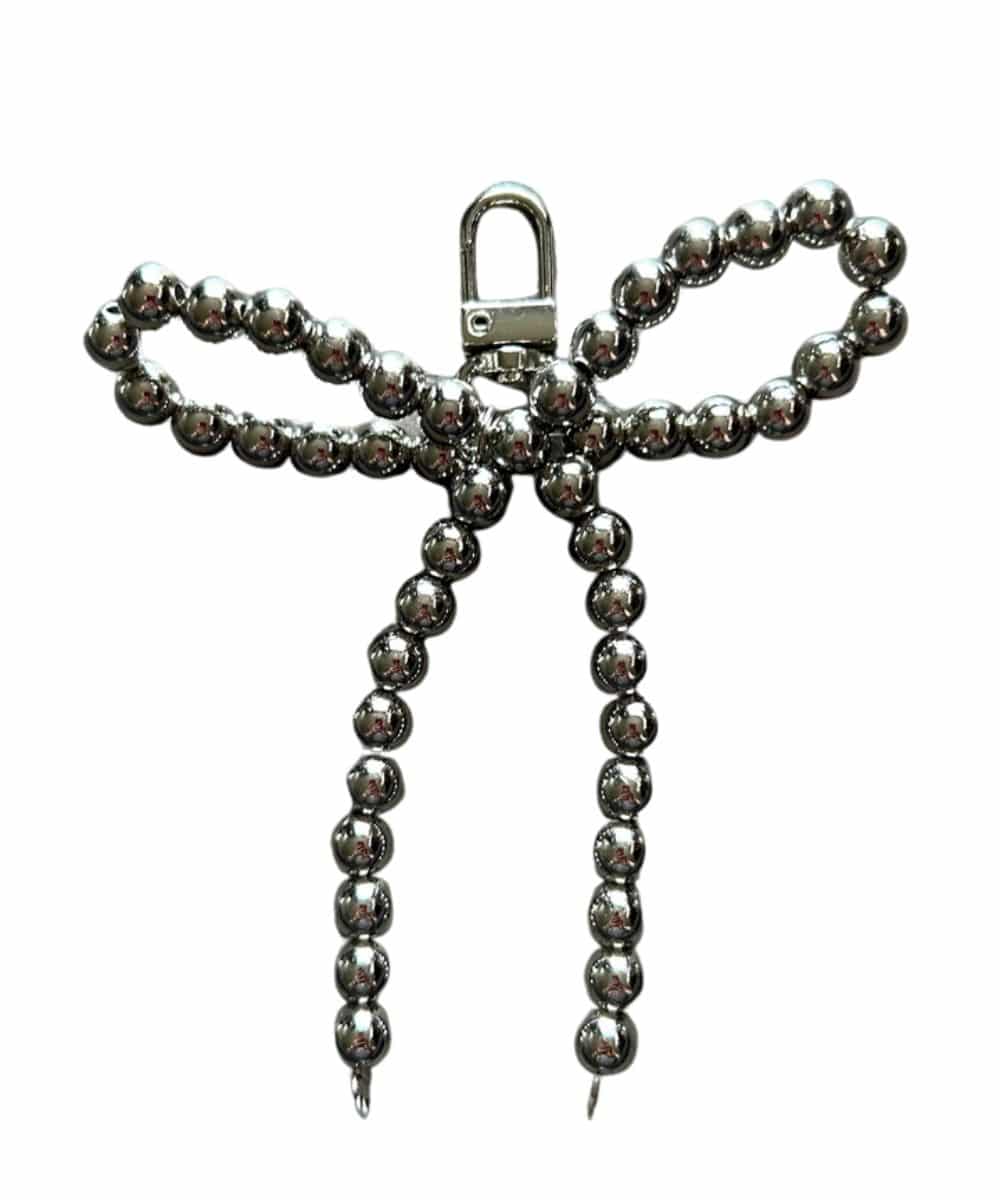 BOW PURSE CHARM-black ! desc :  ! caption :