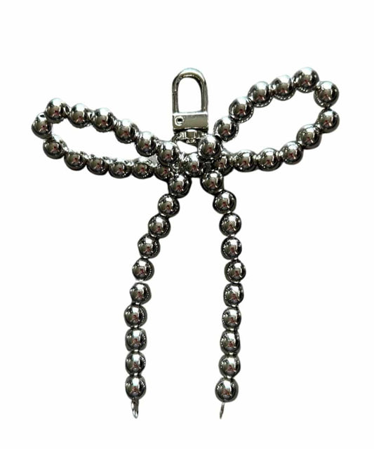 BOW PURSE CHARM-black ! desc :  ! caption :