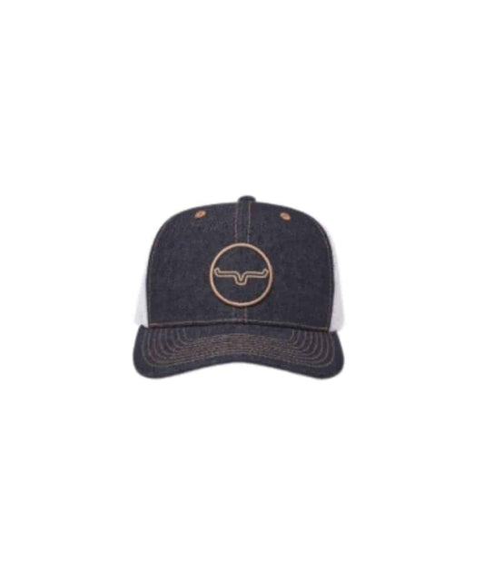Kimes Ranch Denim Bullseye Cap