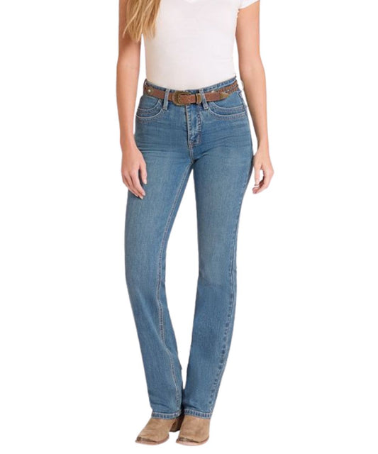 Women's High Rise, Extra Stretch, Modest Boot Cut Jean