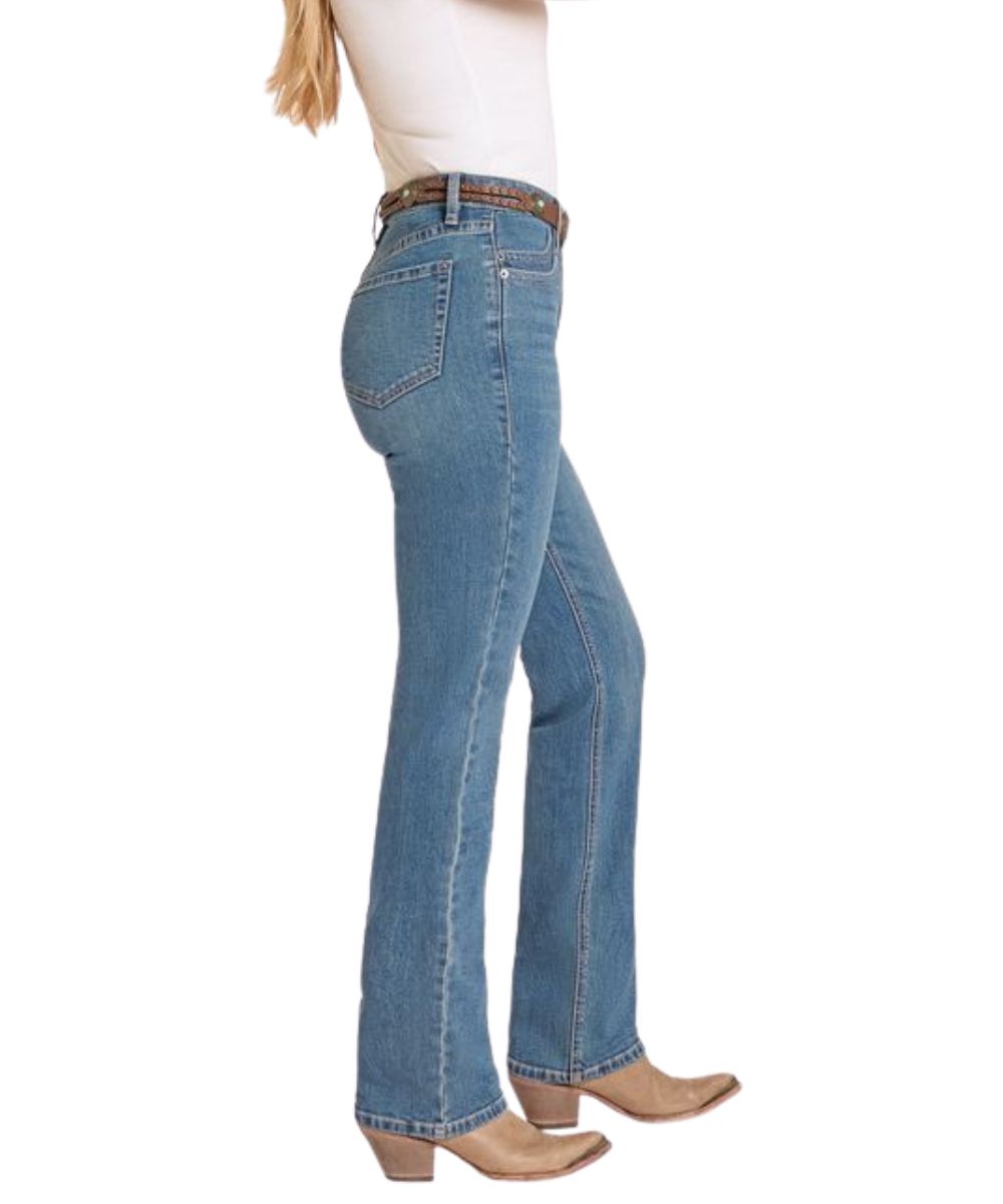 Women's High Rise Modest Boot Cut Jean
