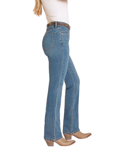 Women's High Rise Modest Boot Cut Jean