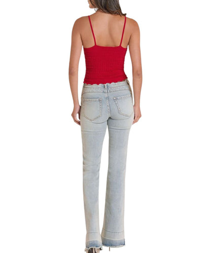 Rock & Roll Cowgirl Women's Texture Knit Tank Top