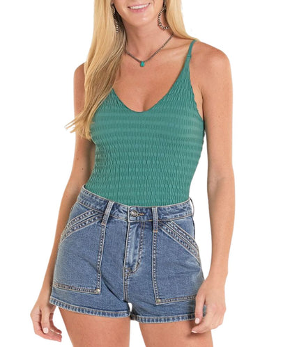 Rock & Roll Cowgirl Women's Texture Knit Tank Top