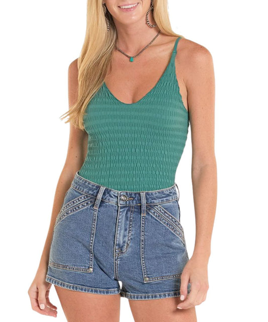 Rock & Roll Cowgirl Women's Texture Knit Tank Top