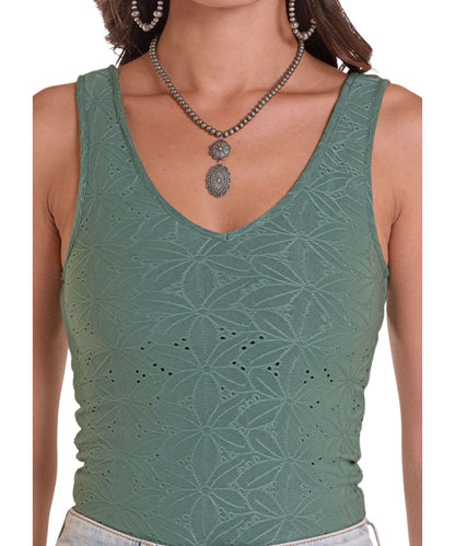 Rock & Roll Cowgirl Women's Eyelet Tank Top