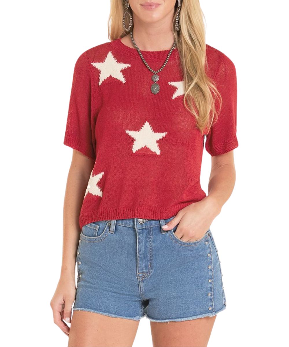 Rock & Roll Cowgirl Women's Sweater Tee