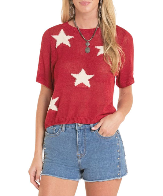 Rock & Roll Cowgirl Women's Sweater Tee