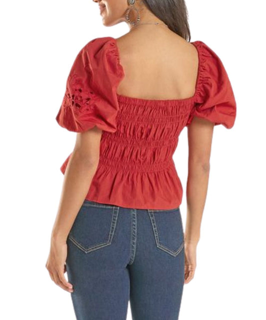 Rock & Roll Cowgirl Women's Balloon Sleeve Blouse