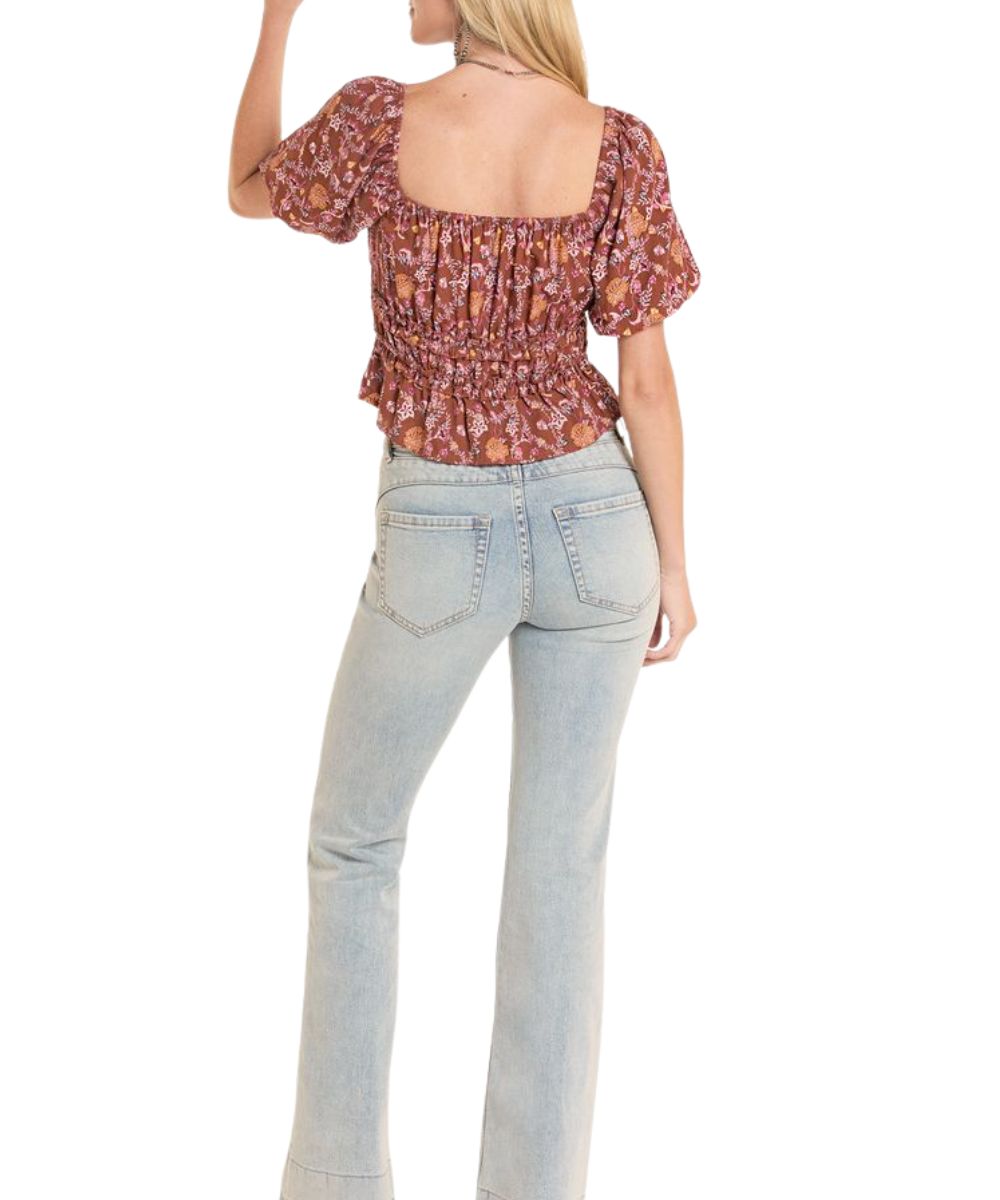 Rock & Roll Cowgirl Women's Floral Blouse