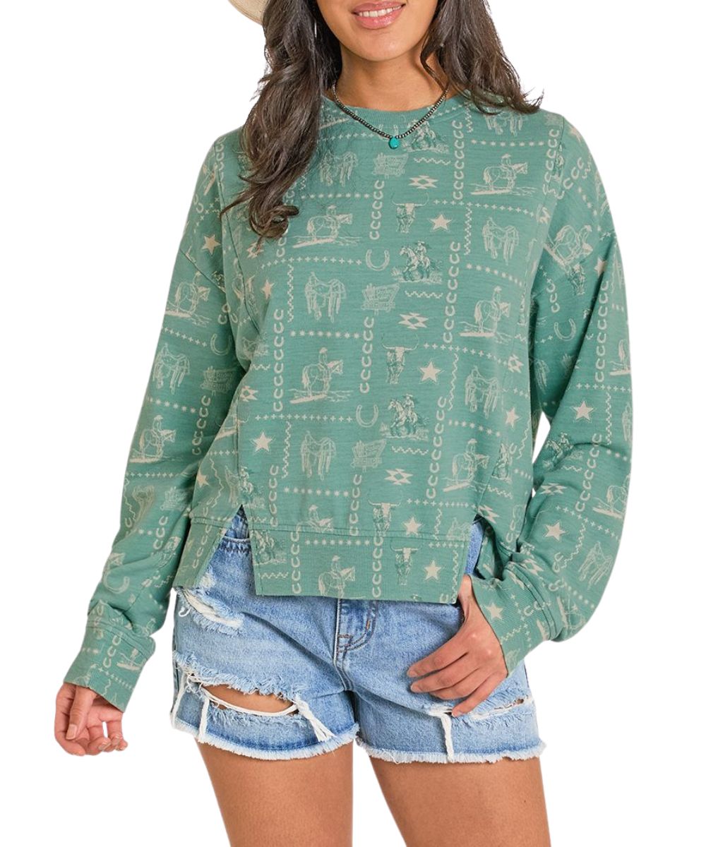 Rock & Roll Cowgirl Women's Conversational Sweatshirt