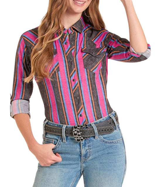 Rock & Roll Cowgirl Women's TekWestern Snap Shirt