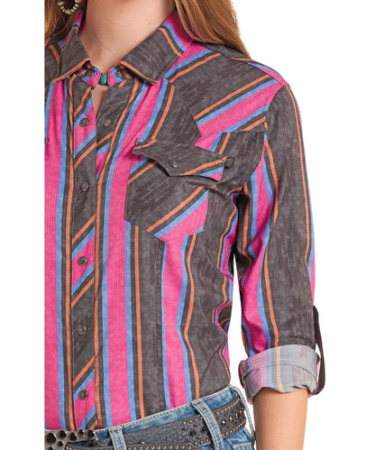 Rock & Roll Cowgirl Women's TekWestern Snap Shirt