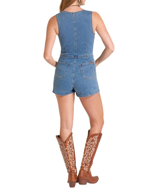 Rock & Roll Cowgirl Women's Denim Romper