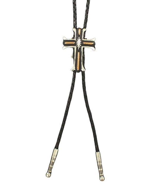 M&F Western Men's Crumrine Cross Bolo Tie