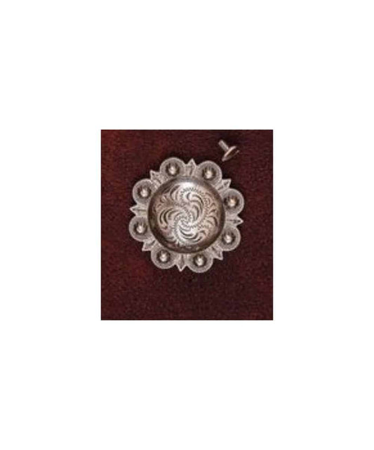 Austin Accents Silver Screwback Concho