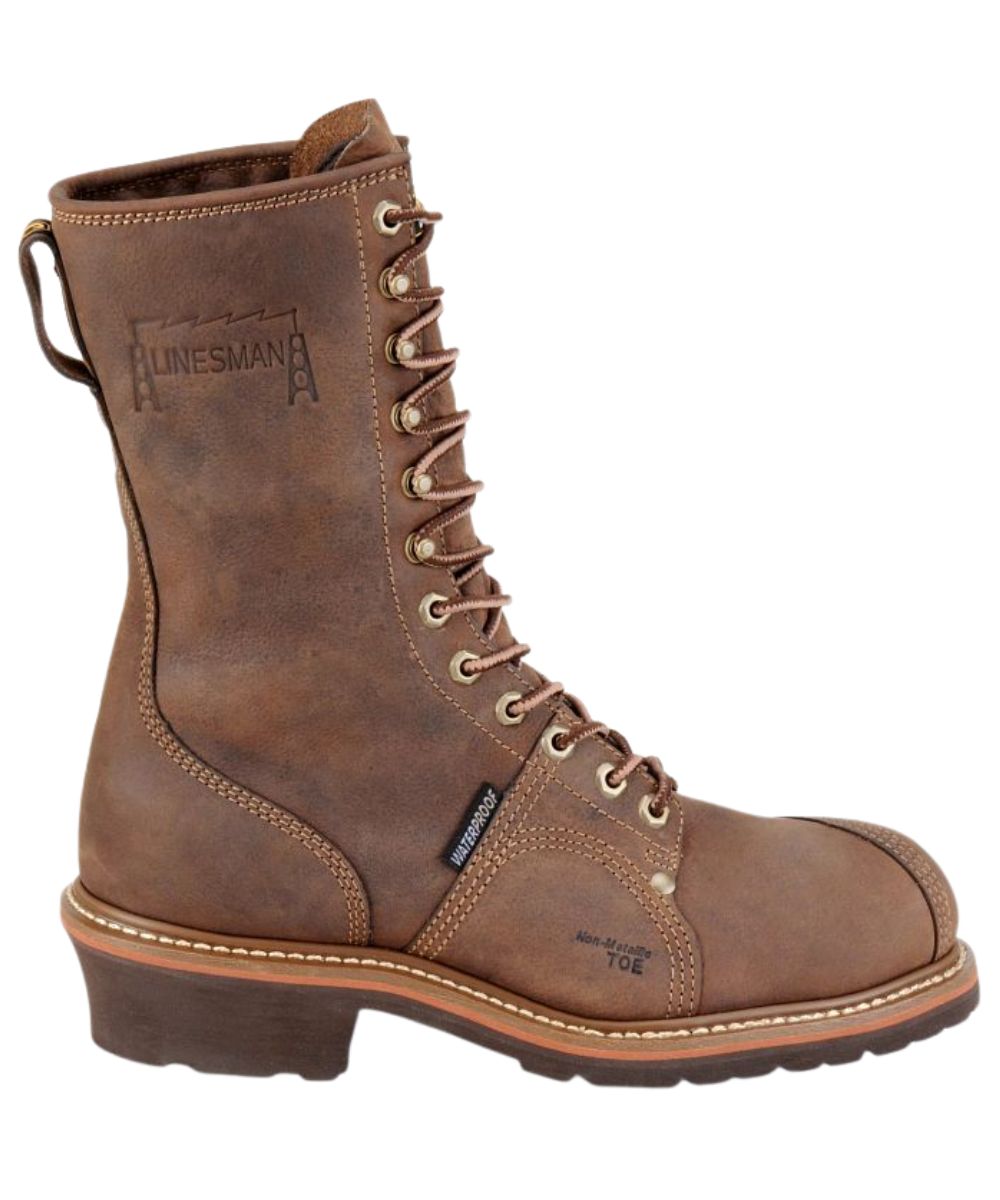 Carolina Men's Waterproof Composite Toe Linesman Work Boot