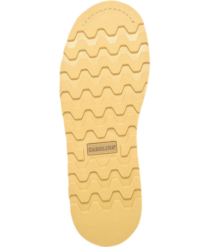 Sole view of the rubber outsole featuring oil and slip resistance and electrical hazard protection