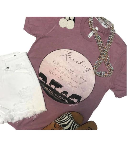 Ranch Swag Women's Cattle Is King Tee
