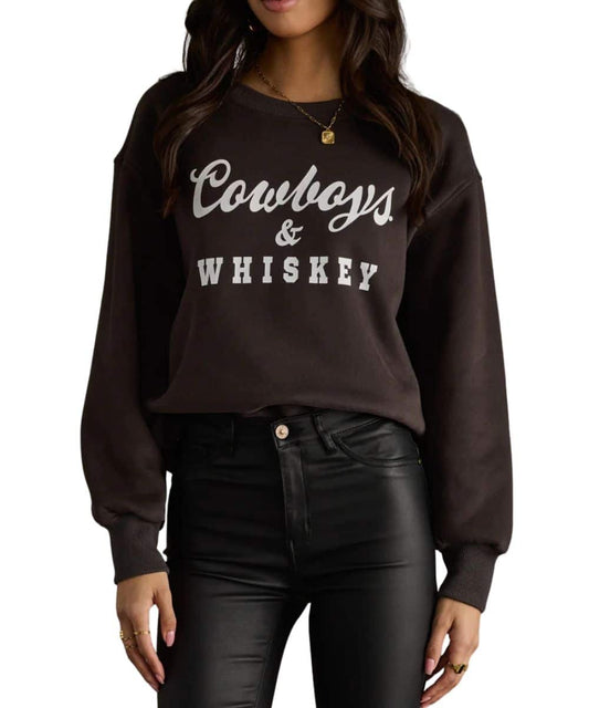 Panache Apparel Cowboys & Whiskey Sweatshirt
