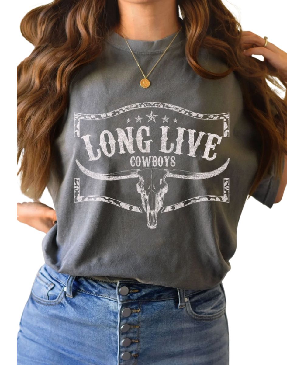 Rustee Women's Long Live Cowboys Tee