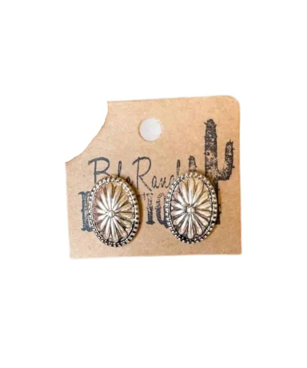 CONCH OVAL EARRINGS ! desc :  ! caption :