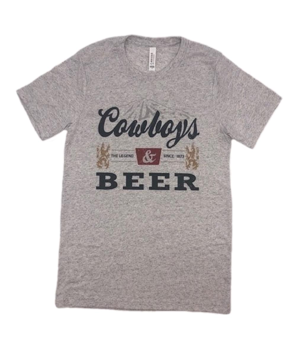 COWBOYS & BEER TEE ! desc :  ! caption :
