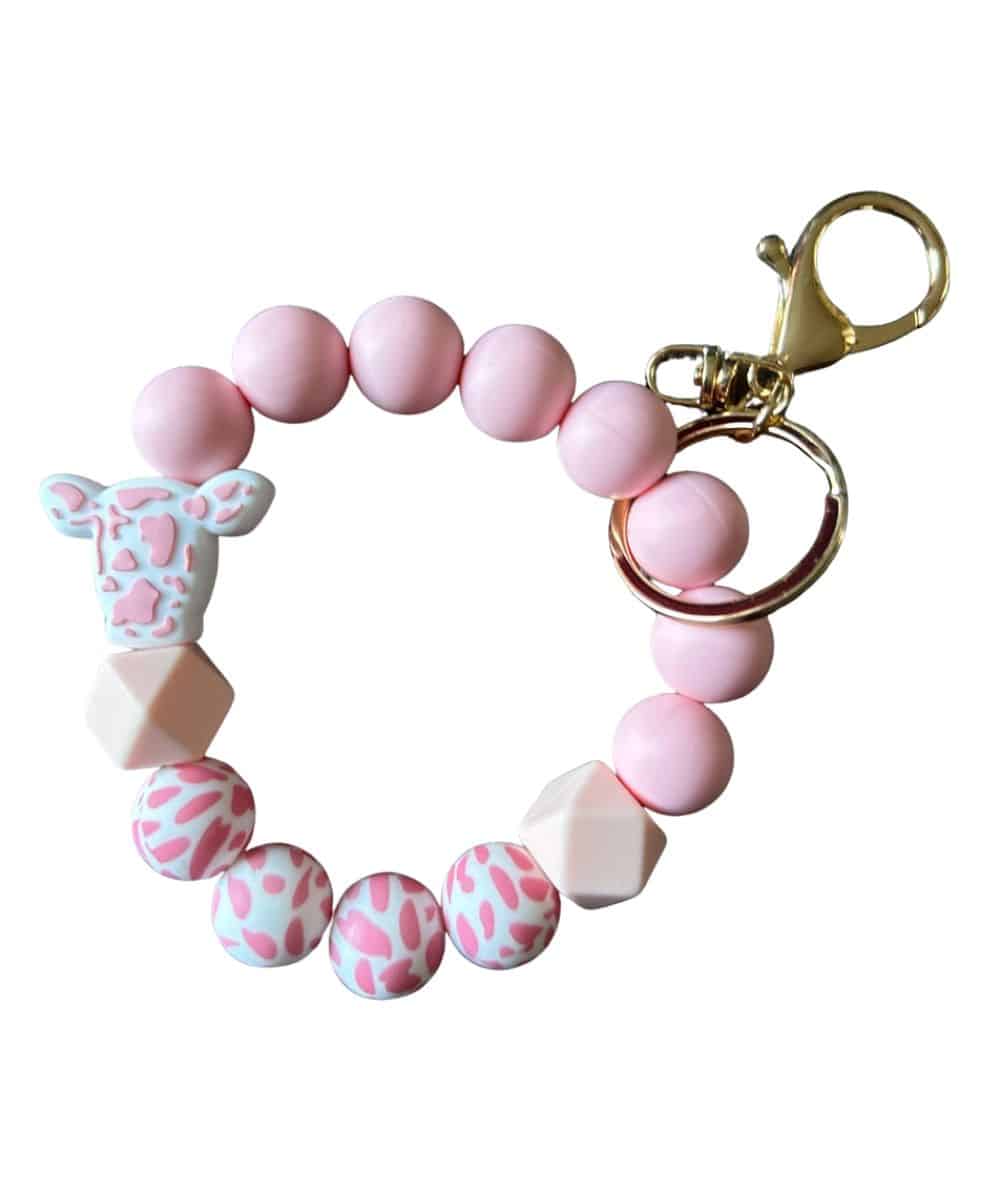 COWHEAD-COWPRINT KEYCHAIN ! desc :  ! caption :